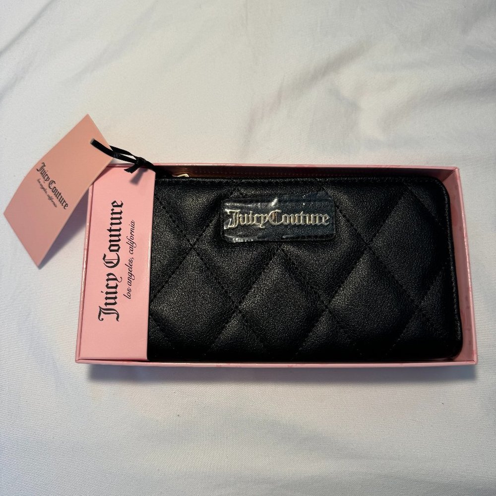 JUICY COUTURE Black Gothic Wallet Purse in Box - NWT